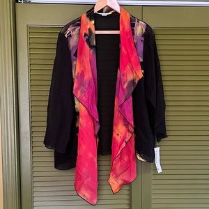 NWT Caroline Rose sheer Jacket